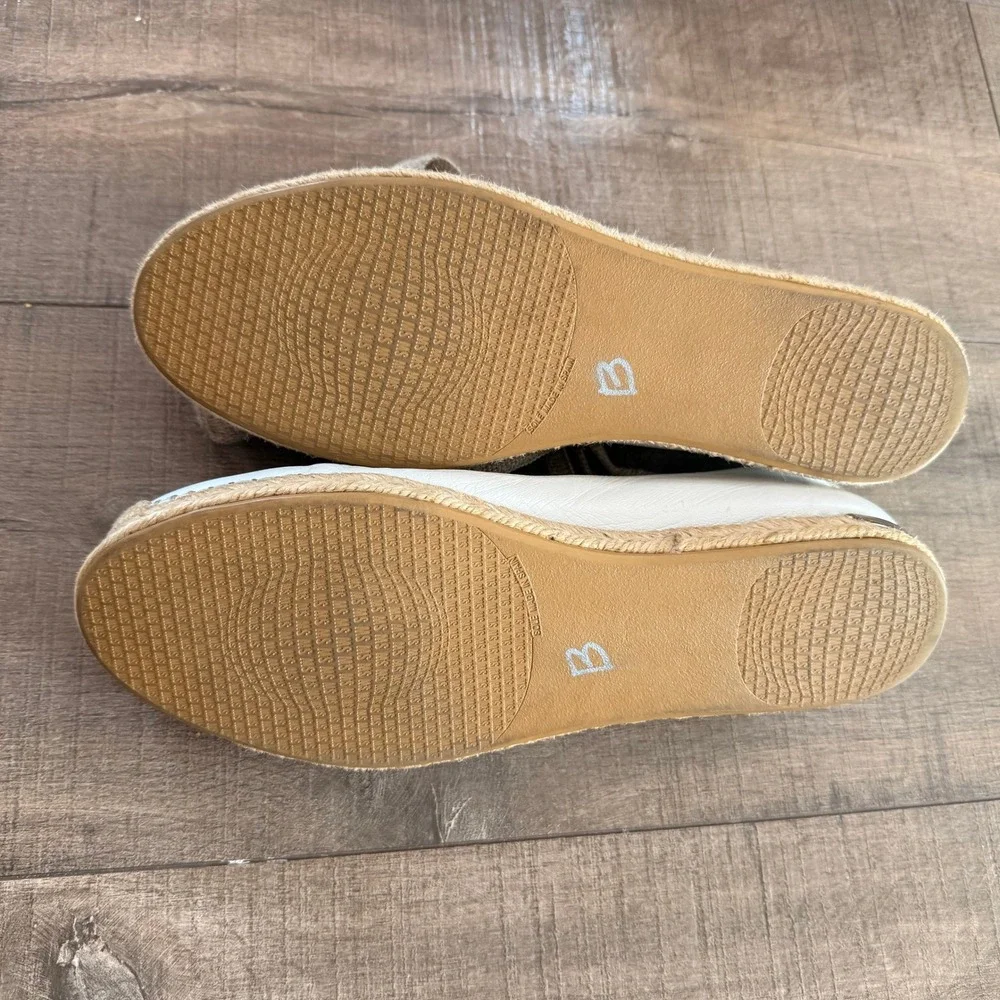 Stuart Weitzman Espadrille Flats Wrap‎ Up Tie Shoes Size 8.5M Vacation Beach